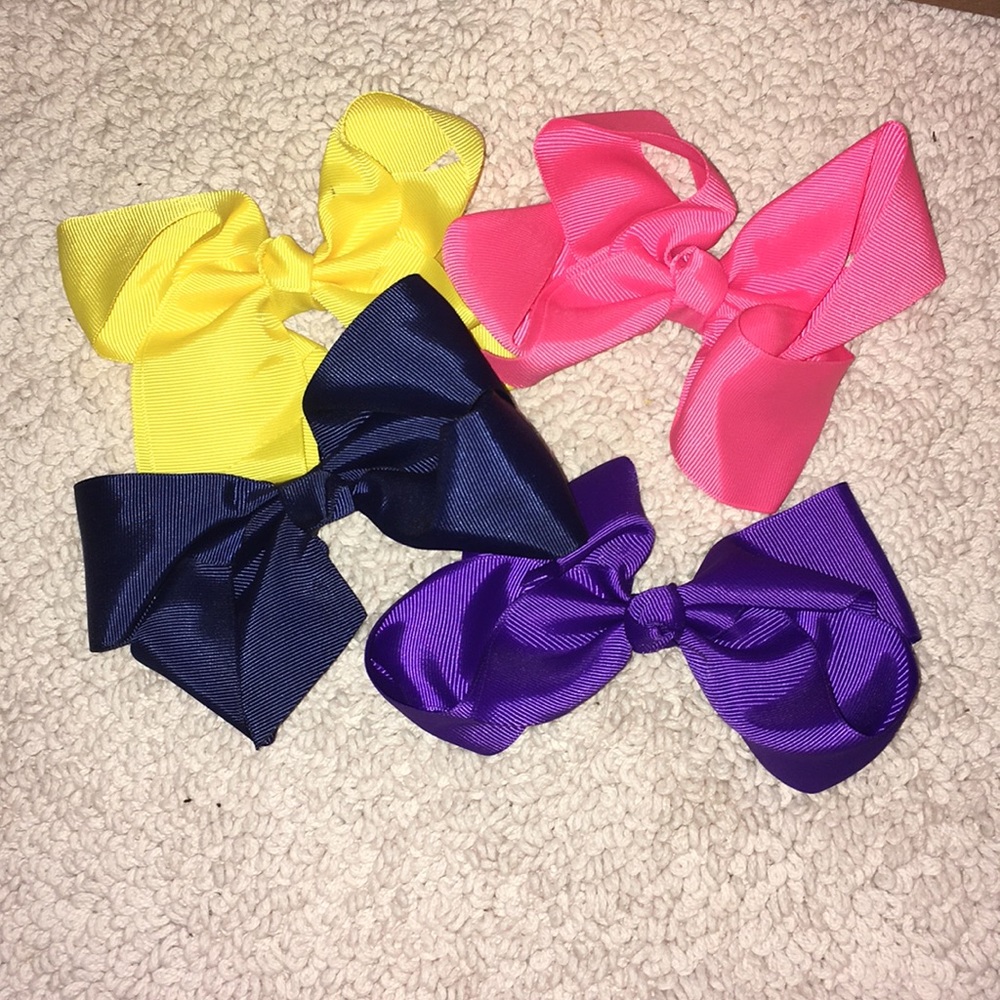 Big bow hair clips